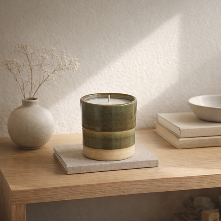 Lemongrass Ceramic Candle – 10 oz