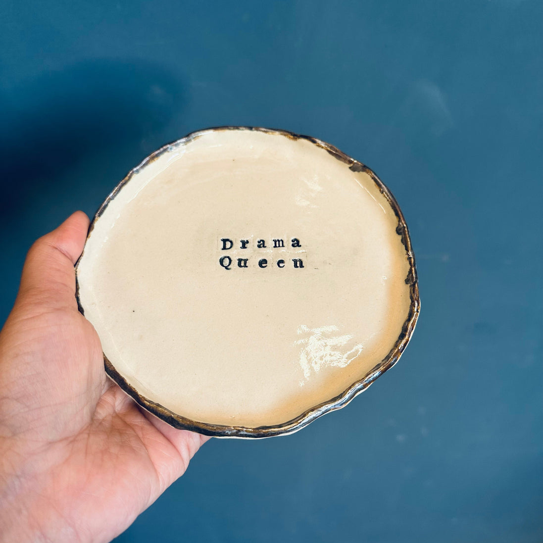 Drama Queen Embossed plate