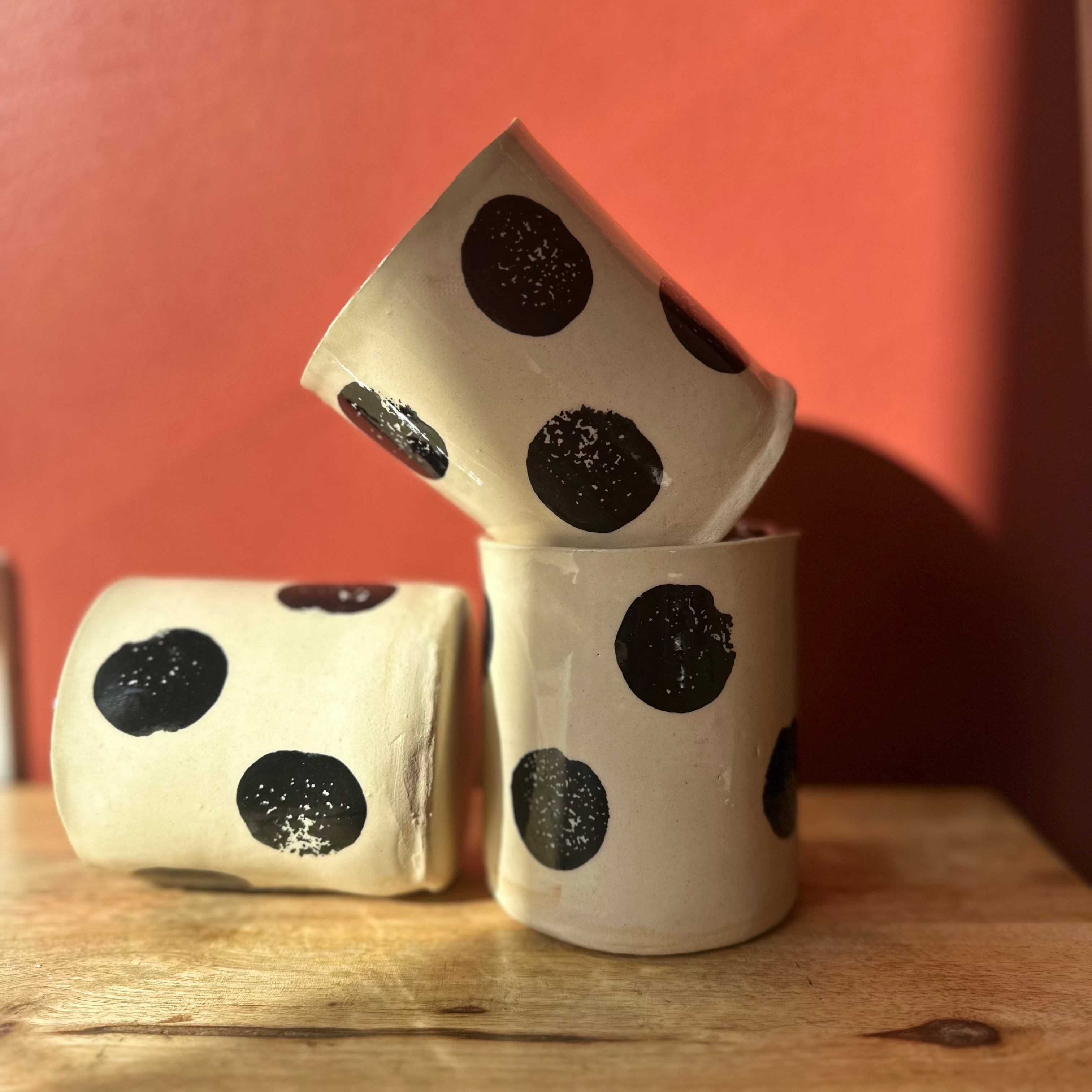 Moon Dot Handmade Ceramic scented Candles